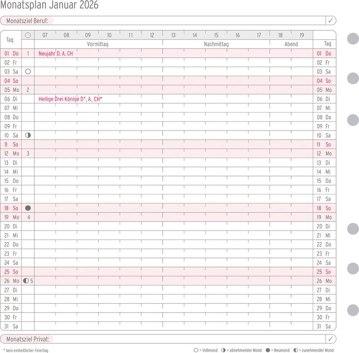 Image du produit Chronoplan Monatsplan (Spécial, Allemand)