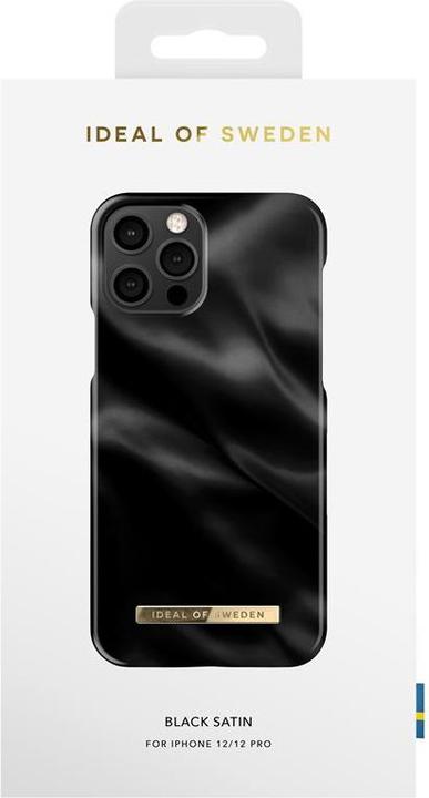 Actual product image iDeal Of Sweden Designer Hard Cover Black Satin (Apple iPhone 12 Pro, Apple iPhone 12)