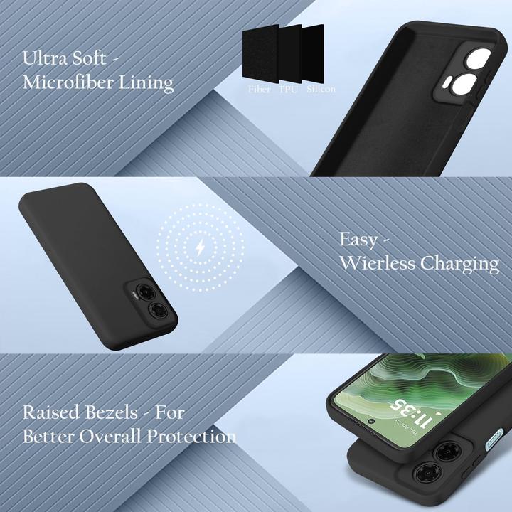 Immagine prodotto Cadorabo Custodia per Motorola Moto G35 TPU Liquid Silicone Case (Motorola Moto G35)