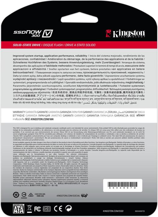 Produktbild Kingston SSDNow V300 (240 GB, 2.5")