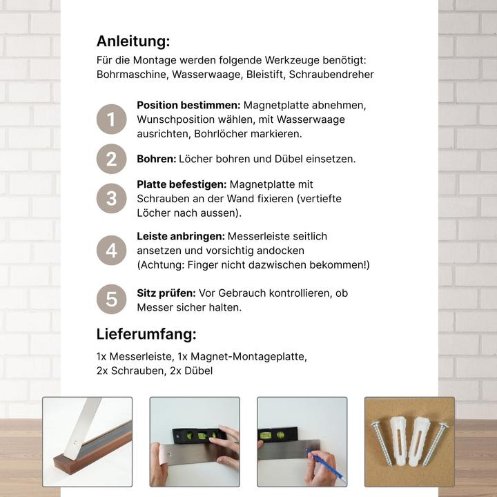 Produktbild Hermex Magnetische Messerleiste