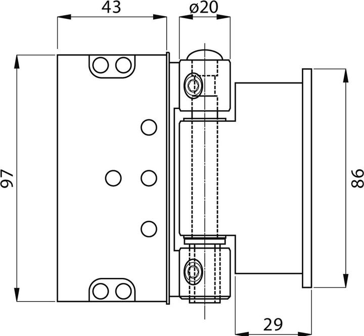 Immagine prodotto Anuba Cerniere per porte d'ingresso Duplex 320-3D