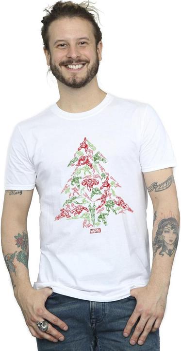 Immagine prodotto Avengers Christmas Tree Maglietta Uomo (L)