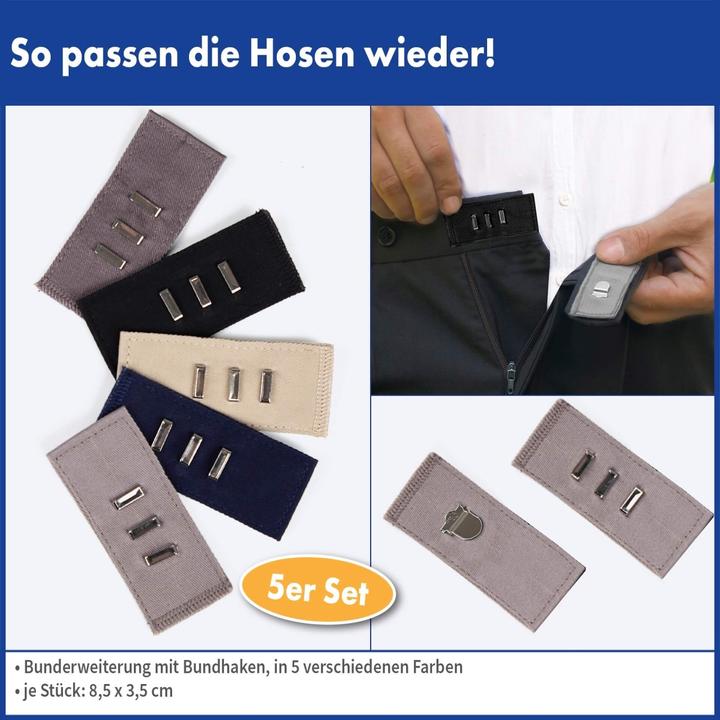 Bunderweiterung mit Bundhaken, 5er