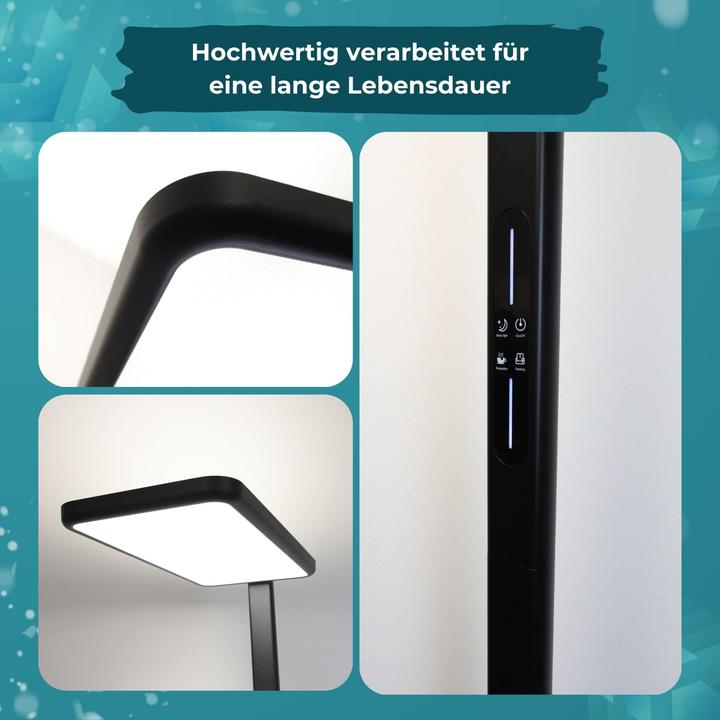 Immagine prodotto Luxula LED Büro-Stehleuchte, Up/Down, schwarz (7000 lm)