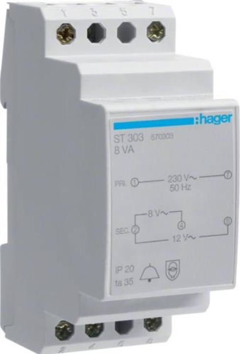 Actual product image Hager Ring transformer