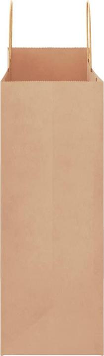 Produktbild VidaXL Kraftpapiertüten 250 Stk. mit Henkel Braun 32x17x44 cm Papiertüte (Geschenktüte, 250 x)