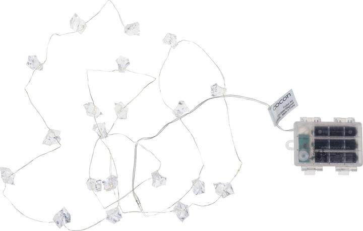 Cocon Lichterkette LED Glitzersteine, Transparent, 1.9 m (1.90 m)