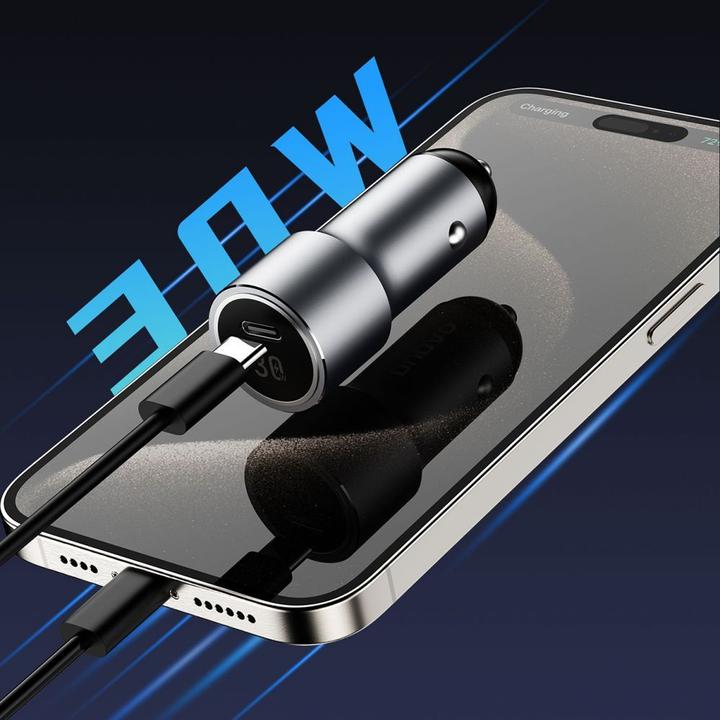 Produktbild Dudao R14 USB-C 30W PD car charger - silver