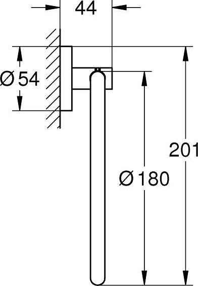 Immagine prodotto Grohe Anello per asciugamani Essentials cool sunrise lucido 40365GL1