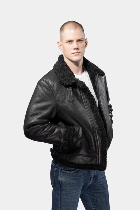 Produktbild Göttig Lammfell Aviator B3 Lederjacke (XL)