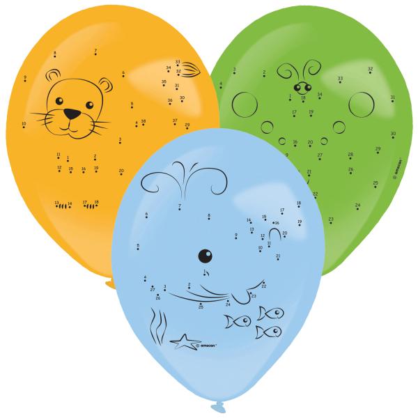 Produktbild Riethmüller 3 Latexballons sortiert 35.5 cm Malen nach Zahlen