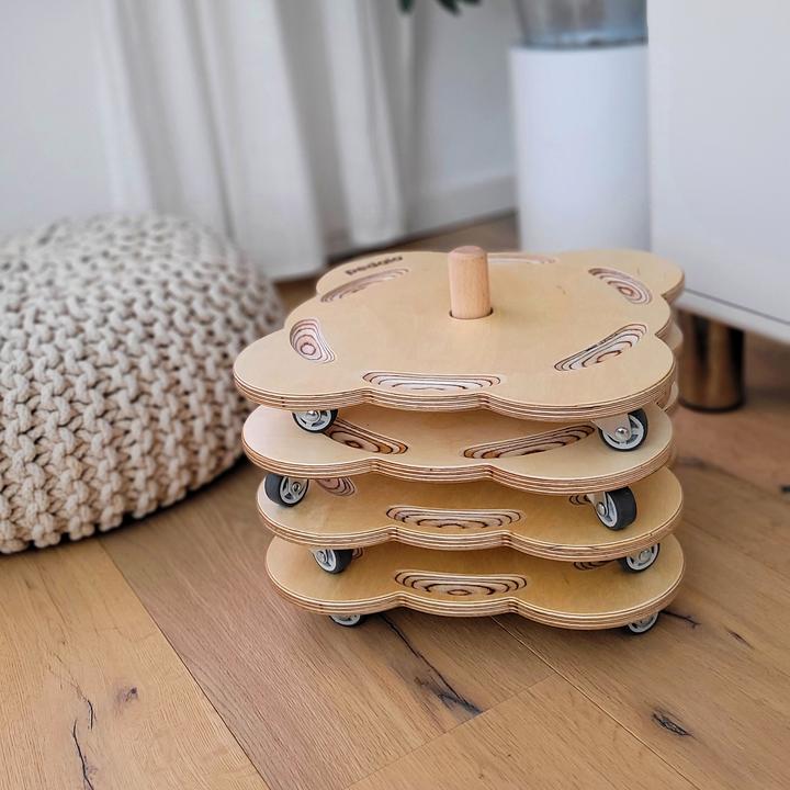 Immagine prodotto Pedalo Rollbrett-Set Stapelbaustein Rollrutscher