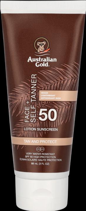 Immagine prodotto Australian Gold Viso + Autoabbronzante (Crema solare, SPF 50, 88 ml)