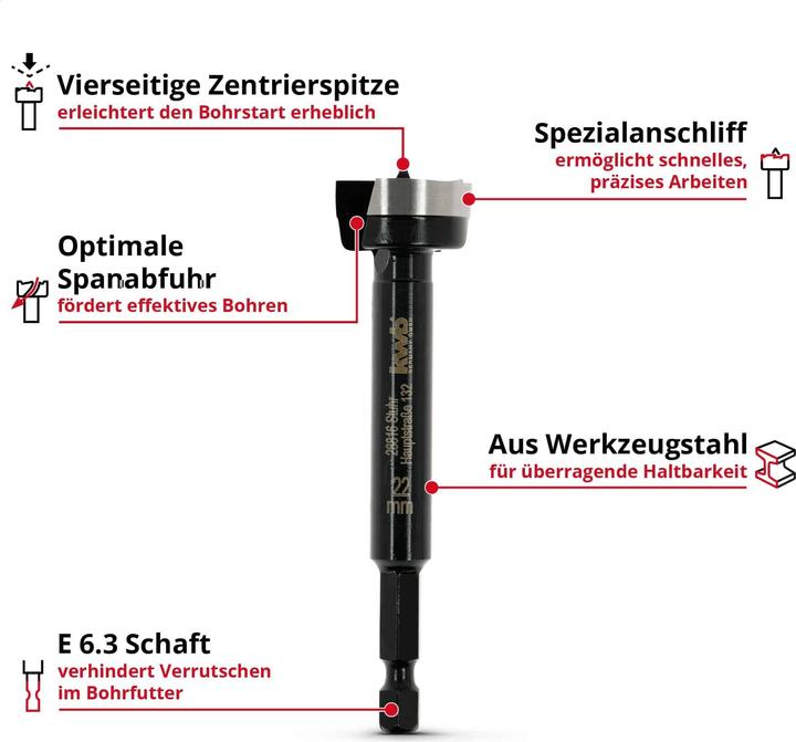 Produktbild kwb Forstnerbohrer, 706422, 22 mm (22 mm)