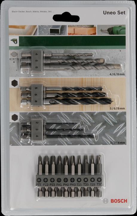 Immagine prodotto Bosch Zubehör Set misto SDS-Quick (4 mm, 6 mm, 8 mm)