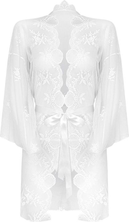 Image du produit Christine Le Duc Ensemble kimono en dentelle fleur - blanc (XL)