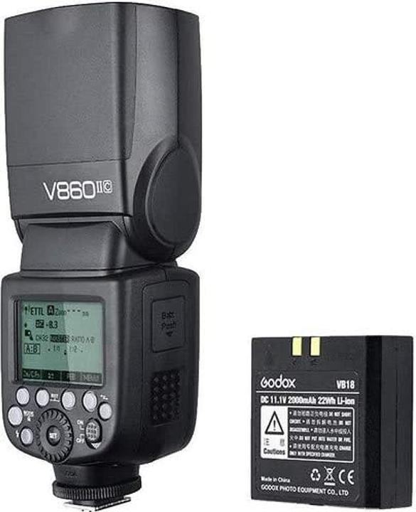 Actual product image Godox V860II Canon (Plug-on flash, Canon)