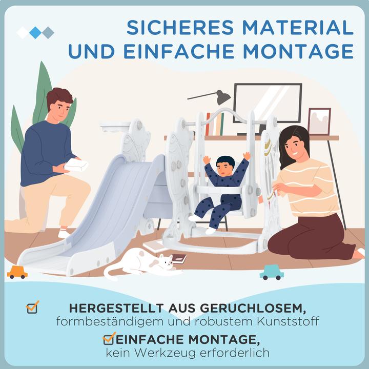 Immagine prodotto Aiyaplay Altalena per bambini con scivolo e palla