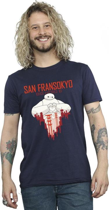 Produktbild Disney Big Hero 6 Baymax San Fransokyo Heart TShirt (XXL)