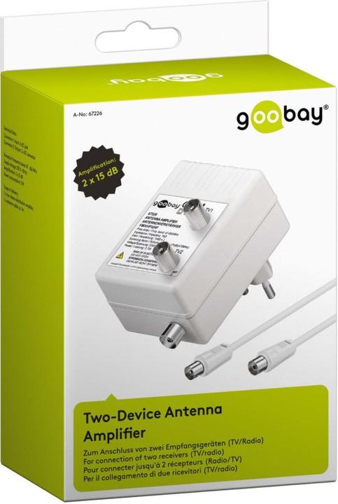Image du produit Goobay Amplificateur d'antenne à deux appareils (Amplificateur)