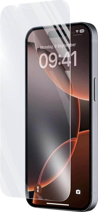 Actual product image Cellularline Impact Glass - iPhone 16 Pro Max Thin, tough and super-sensitive tempered glass, Transparent (1 Piece, Apple iPhone 16 Pro Max)
