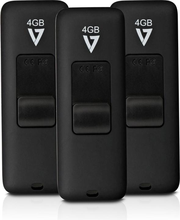 Actual product image V7 VF24GAR-3PK-3E (4 GB, USB-A, USB 2.0)