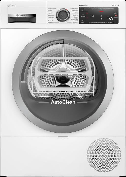 Produktbild Bosch Hausgeräte Serie 8 WTX87MWIN Wäschetrockner Freistehend Frontlader A+++ (8 kg, Rechts)