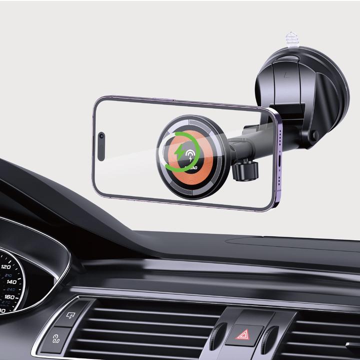 Actual product image Dudao F12MAX+ 15W Wireless Charger and Car holder