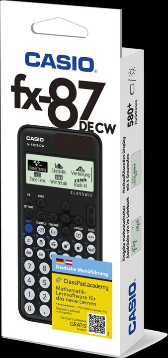 Actual product image Casio FX-87DE CW (Batteries, Solar cells)