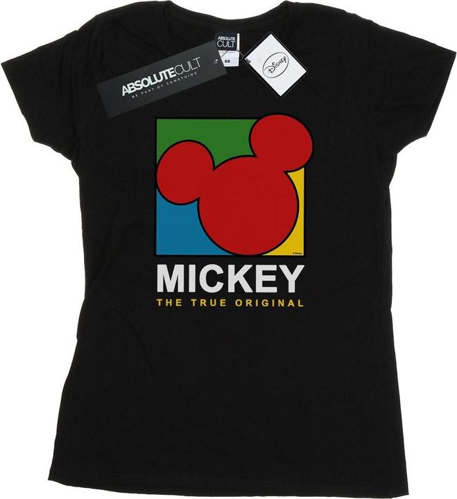 Actual product image Disney Womens/Ladies Mickey Mouse True 90s Cotton T-Shirt (M)