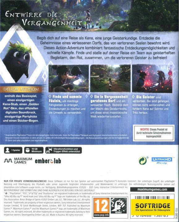 Produktbild Maximum Games Kena: Bridge of Spirits - Deluxe Edition (PS5, DE)