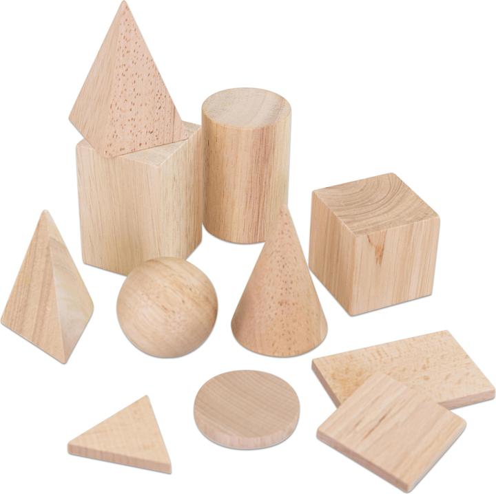 Actual product image Betzold Geometry solids and bases, 11 part set