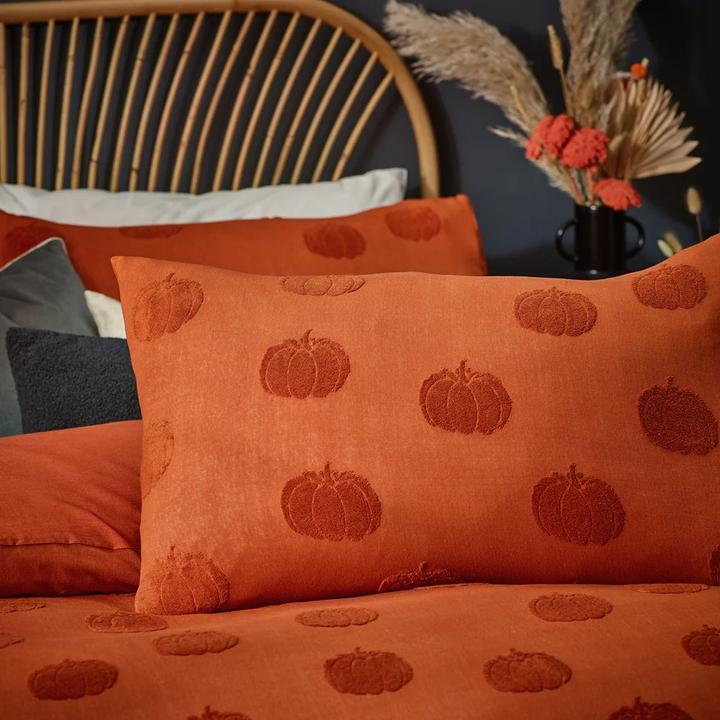 Produktbild Room05 Kürbis BettwäscheSet Baumwolle Mit Federbusch (Bettwäsche Set, 260 x 220 cm, 200 x 137 cm, 220 x 230 cm, 200 x 200 cm)