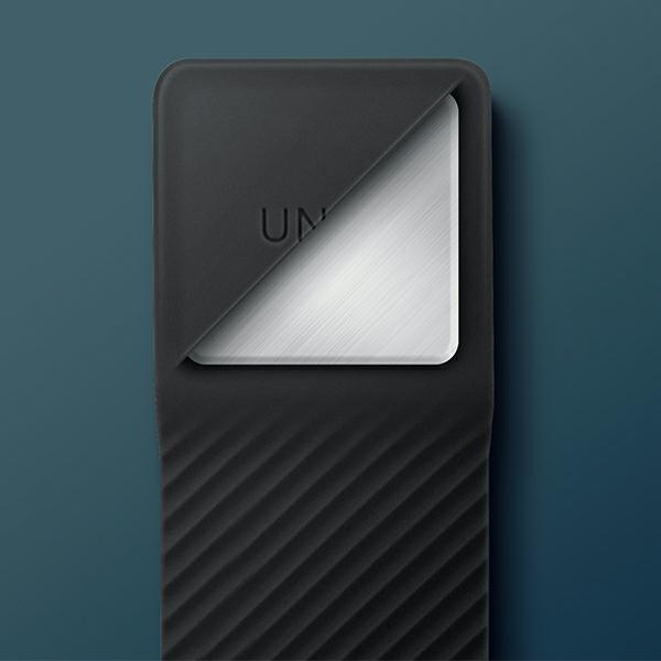 Actual product image Uniq etui Heldro Mount iPhone 14 Plus 6.7" czarny/vapour smoke (Apple iPhone 14 Plus)