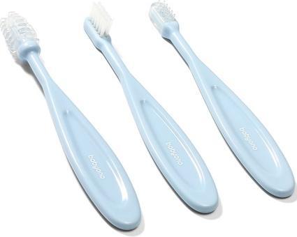Image du produit Babyono Brosse à dents bleue 3 pièces (3 x)