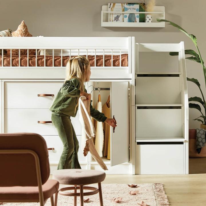 Image du produit Lifetime Kidsrooms Petit vestiaire tout-en-un avec porte, étagère et tringle à vêtements (40 cm)