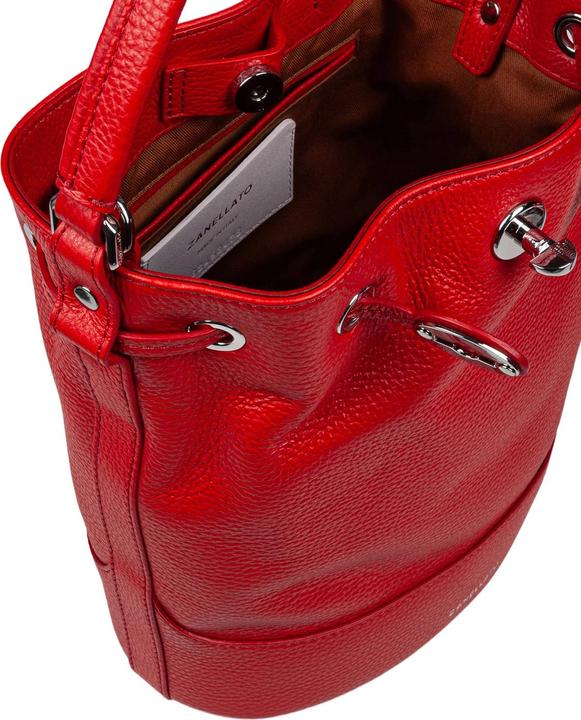 Produktbild Zanellato monda daily day s leather bucket bag red color