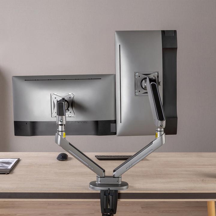 Immagine prodotto NanoRS Supporto per monitor da gioco a 2 pieghe 17-32 con illuminazione LED RGB regolabile Supporto da (Tavolo, 32.01")