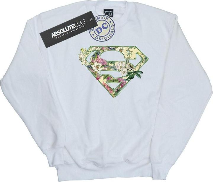 Produktbild Supergirl Floral Shield Sweatshirt Mädchen (140, 146)