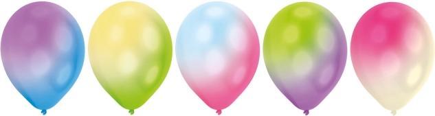 Image du produit Amscan LED Ballons Farbwechselnd - leuchtende Luftballons (5 x)