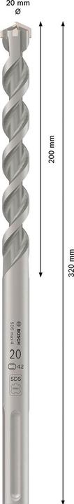 Produktbild Bosch Professional Zubehör Hammerbohrer SDS max-4 20 x 200 x 320 mm (20 mm)