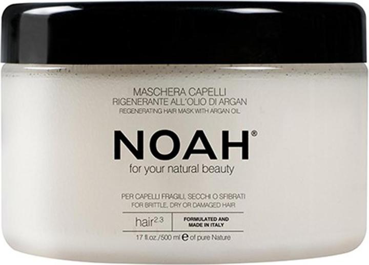 Immagine prodotto Noah 2.3 Maschera Rigenerante all'Olio di Argan per Capelli Secchi e Danneggiati 500ml - Made in Italy - (500 ml)