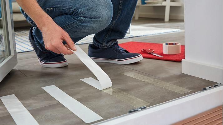 Actual product image tesa Double-Sided Tape Floor Coverin 10mx50mm (104 mm)