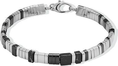 Liu Jo Beaded Bracelet For Men With Onyx Mlj578