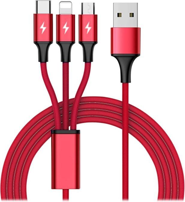 Produktbild Unitek USB-A – USB-C, Lightning, USB Micro B (1.20 m, USB 3.2 Gen 1)