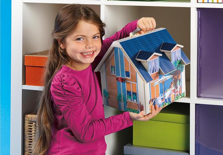 Produktbild Playmobil Mitnehm-Puppenhaus (70985, Playmobil Dollhouse)