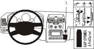 Actual product image Brodit 853417 Car mount Volkswagen Touran