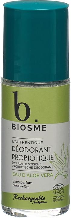 Biosme Deodorant probiotisch Eau d'aloe vera Nachfüllbar Roll-on (Roll-on, 50 ml)