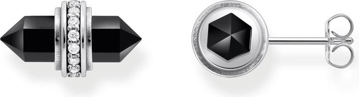 Actual product image Thomas Sabo Stud earrings with black onyx crystal silver (925 silver)